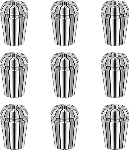 OITTo ER25 Spannzangen Set 9 STÜCKE Spannzangen Set Halter Feder Spannzangen Set für CNC Graviermaschine Fräsen Drehmaschine Werkzeug ER8 ER11 ER16 ER20 ER25 ER32 ER40 (ER25)