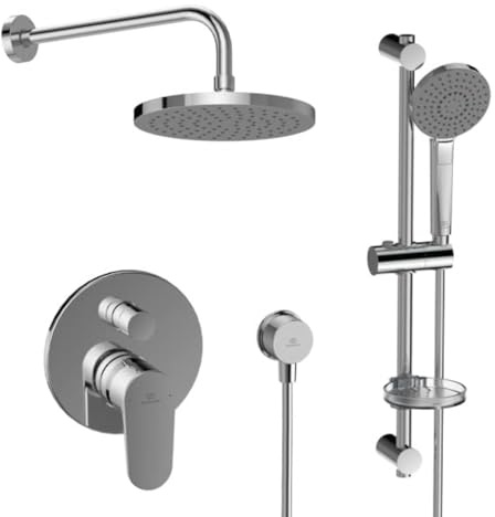 Ideal Standard - Cerafine O, Set completo con miscelatore doccia, Cromato