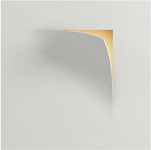 LEGZIT Lampada in Gesso,Faretto da Incasso,Applique da Parete Semplice per Uso Domestico,Soggiorno,Corridoio,Corridoio Senza Illuminazione di Rete,Applique da Parete Flip-Flop Senza Bordi