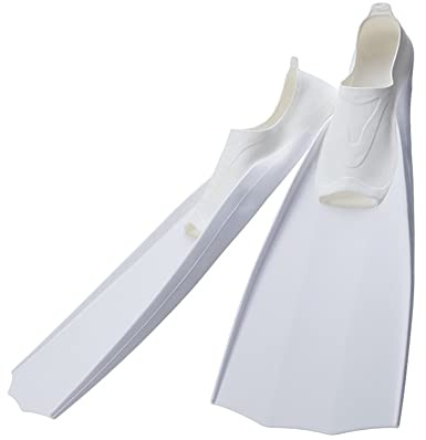 ENEN Schwimmflossen, Schnorchelflossen kurz Verstellbare Flossen für Erwachsene zum Schnorcheln, Schwimmen (M(38-39Meter),Weiß)