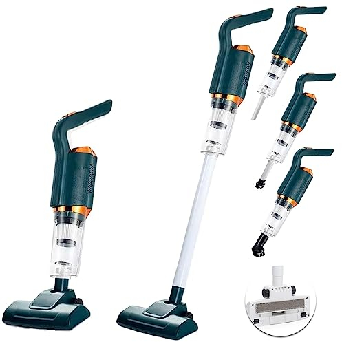 FAiruo Potente Aspirapolvere Senza Sacco, 3 in 1 8500pa Portatile Aspirapolvere, Verticale E Ricaricabile, per Pavimento/Tappeto/Peli Animali