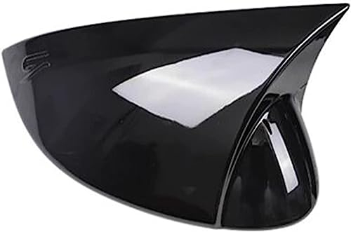 NOVSKI Rückspiegel Spiegelkappen für VW Golf 8 MK8 2021 2022,Shell Borte Spiegelabdeckungen Ersatz Seitenspiegel Abdeckkappen AutoStylingZubehör.,C-1pc Black Left