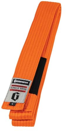 Gameness Jiu Jitsu Youth Belt | BJJ Belt for Kids Orange 1