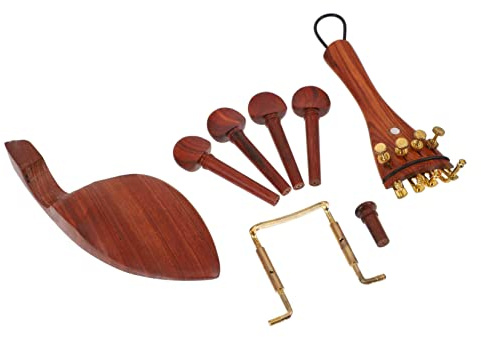 TOYANDONA Geigenzubehör aus Holz Professionelles Saitenhalter-kinnhalter Geigen Langlebige Geigenreparaturteile mit Feiner Verarbeitung