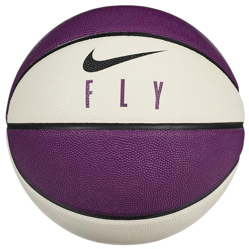 NIKE Everyday All Court 8P Deflated Basketball aus Gummi und Synthetikleder in der Farbe viotech/Light Bone/Black/viotech, Größe: 7, N.100.4369.517.07