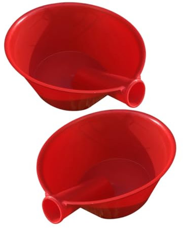 Cucchiaio da Irrigazione in Plastica Rosso, 2 Pezzi per Orto