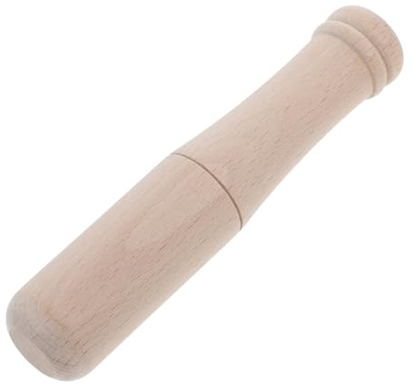 SHINEOFI Martello in Legno Massello Unico Con Manico Ergonomico Resistente Mazzuolo Tondo Per Falegnameria Intaglio e Foratura Strumento Carpenteria Durevole