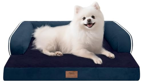 Orthopädisches, waschbares Katzenbett für kleine Hunde, Memory-Schaum, kleine Couch, Sofa, Innenbereich, bequeme Haustierbetten mit wasserdichtem, abnehmbarem Bezug und rutschfester Unterseite