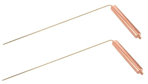 MUCKLILY Baguette De Radiesthésie En Cuivre 99% Pur 12.20 Pouces Outil Portable De Détection Précise Pour Divination Eau Chasse Aux Fantômes Et Localisation Ciblée