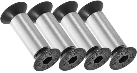 Homoyoyo 4piezas Tornillo De Manija De Inoxidable Para Cuchillos De Cocina Fijador Metálico Para Mango De Reparación Diy Kit De Soporte Para Restauración De Cuchillos