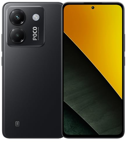 XIAOMI Poco M7 Pro 5G Smartphone 12 + 512 GB, Negro, con NFC, pantalla HD AMOLED 120 Hz, Batería 5110 mAh, TurboCharge 45 W (sin cargador)