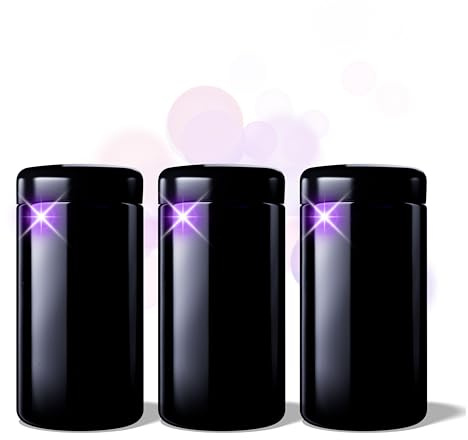 ANCEVIA edles Violettglas Vorratsglas 500 ml – 3er Set (75/400) luftdichte Vorratsdose mit Deckel | Miron Aufbewahrungsgläser, Glasbehälter mit Deckel für z.B. Nüsse & Kräuter