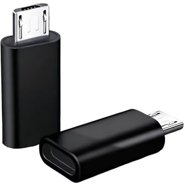 Nolvireth 2 Pack USB C to Micro USB Adapter, Female to Male Connector for Seamless Connectivity with Multiple Devices