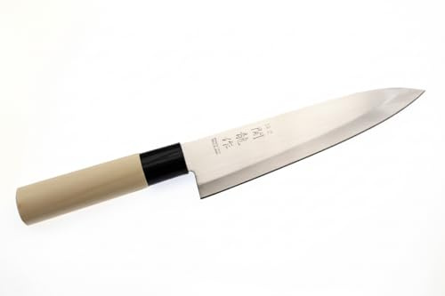 Cocktail7 Couteau Japonais Gyuto, Lame Acier Inoxydable 420J2 de 18 cm, Mitre en Nylon, Fabriqué au Japon