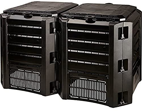 Prosper Plast iksm800 C-s411 135 x 71,9 x 82,6 cm Modul Compogreen Komposter – Schwarz (4-teilig)