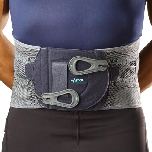 Gorilla Sports® Orthese Aspen Elite Active XS - XXL - Rückenbandage verstellbar mit Ziehlaschen (Groß)