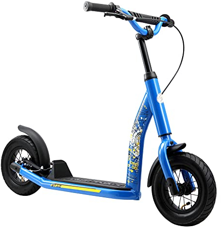 STAR SCOOTER Kinder Tret Roller ab 5 Jahre | City Kick Scooter Luftreifen Höhenverstellbar 10 Zoll New Gen | Blau