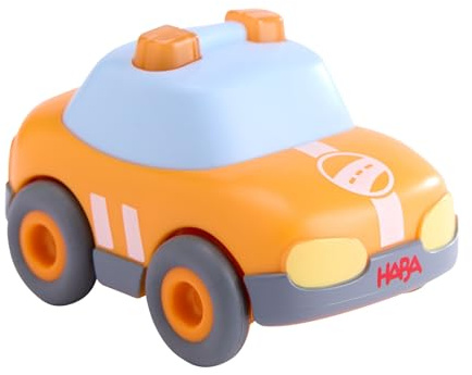 HABA Safety Car - Carrozzina giocattolo con motore oscillante - Sostenibile in plastica riciclata - Auto senza batteria per bambini dai 2 anni - 2011864001