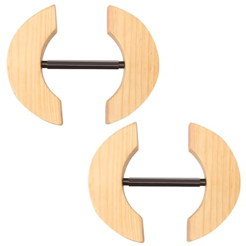 Deuson 2 Stück Hutspanner,Hutdehner Holz für Angepasste Hüte,Größenverstellbares,Strapazierfähiger,Hut-Umformung,Cowboyhutspanner für Filzhüte,Beseballmützen