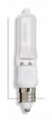 Satco S1916 100Q/F/JD 100-watt E11/T4 Mini Can Halogen Bulb, Frosted, 4-Pack