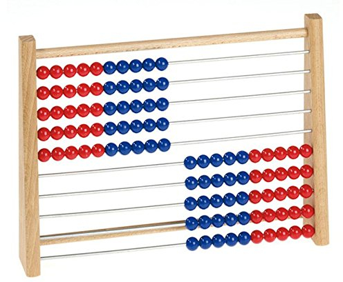 Betzold - Holz-Rechenschieber Grundschule 100 - Abakus Rechenrahmen Rechnen lernen