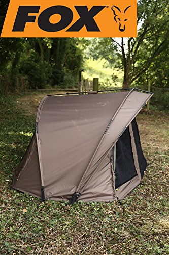 Fox Retreat+ Ripstop Ventec 1-man Compact Angelzelt zum Karpfenangeln, Karpfenzelt, Anglerzelt, 1-Mann-Zelt, Zelt für 1 Person zum Nachtangeln