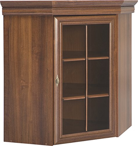 Furniture24 Aufsatz Kora KNN1 Aufsatzkommode Schrank Vitrine Eckschrank Eckvitrine (Samoa King)