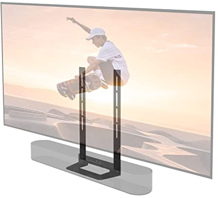 Sound bass Beam TV Fixation de Montage, Noir, Compatible avec génération 1 & 2 Sonos Beam, Comprend Un kit de matériel de Montage pour Suspendre Votre Barre de Son conçue au Royaume-Uni par Soundbass