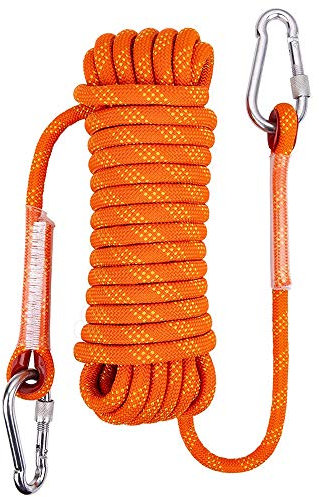 DYHQQ Corde Statique pour Corde de Plein air de diamètre 12 mm pour Escalade Corde Fixe sécurité Rappel en Rappel spéléologie entraînement évasion Ligne de Vie,D,30m