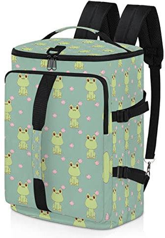 Niedlicher Frosch-Sport-Rucksack für Männer und Frauen, Tiere, Frosch, Seesack mit Schuhfach für Fitnessstudio, Reisen, Wandern, Rucksack, multi, Einheitsgröße, Sportlich