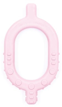 ARK® Grabber Baby glatt und texturiert für zahnende Babys ab einem Alter von 5 bis 6 Monaten inkl. ATC Pflegeanleitung - Kiefermotorik, Beißblock, Kauen, Zahnen (pink)