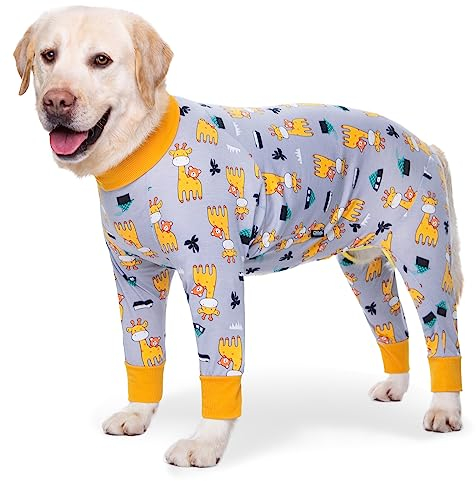 Axcimond Hunde-Genesungsanzug, postoperativer Einteiler für männliche/weibliche Hunde, Body nach Operationen, Bauchwundschutz, Alternative zu Kegel-E-Kragen