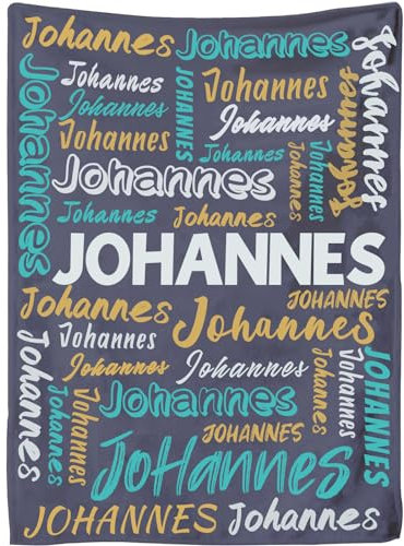 ZJZG Kuscheldecke mit Namen oder Wunschtext Bestickt, Babydecke mit Namen Baby, Extra Weiche Decke mit Namen, Kuscheldecke Personalisiert Geschenke für Geburtstag Weihnachten