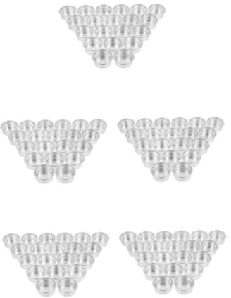 Cabilock 5 Juegos Portavelas De Aluminio Plateado. Titular De La Vela Decorativa Tazas De Luz De Té Recipiente De Luz De Té Vasos Pequeños para Candelabros Silver 20 Piezas * 5