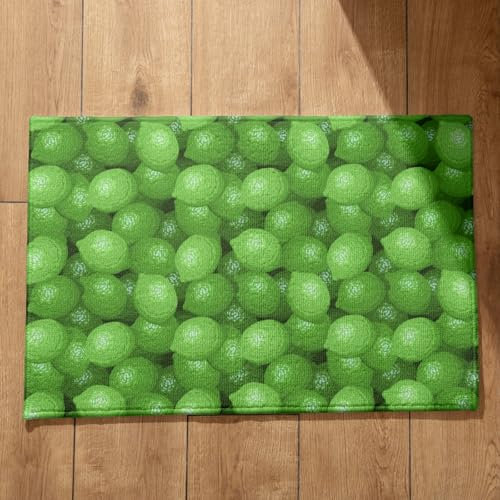 EHOMERY Alfombra Tienda de Campaña Felpudo Natural Limón Alfombra Cocina Antideslizante Felpudos Entrada Casa Originales Y Divertidos Y Grandes 40x60cm,