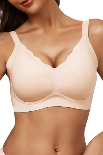 Vtelor Jelly Bras for Women Non Wired Seamless Wireless Push Up Padded Bra | For Gel-Like Softness — Wireless Comfort Support Bralettes with Removable Pads & Extender for Sleep, Lounge & Tshirt Days