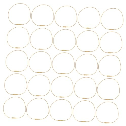 HEALLILY 200 Pezzi Corde Dorate per Appendere Palline Natale con Chiusura Fili Resistenti per Decorazioni da Te Addobbi Albero e Incarto Regali Accessori Festivi Natale