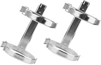 iplusmile Soporte Paquete de 2 Unidades para Extintor de Incendios de Hierro de Pared Fácil de Instalar, Color Plata, Adecuado para Casa