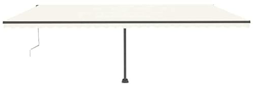 Standmarkise Automatisch 600x300 cm Creme - Pulverbeschichtetes Aluminium & 100% Polyestergewebe mit PU-Beschichtung - Perfekter Sonnenschutz für Terrasse und Garten - Langlebig und Wetterbeständig
