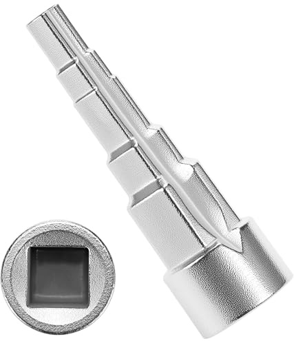 QWORK® Llave radiador calefaccion 1/2, llave de calefacción escalonada de 5 escalones, para fontanería y radiadores