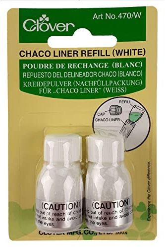 Clover 470/W Kreidepulver für Chaco-Liner 2 x 2,8 g, weiß