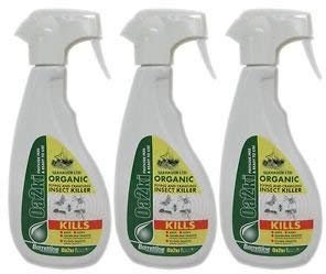 3 x Oa2ki Organic Insecticide Killer Spray - Safe Control Of Crawling & Flying Insects