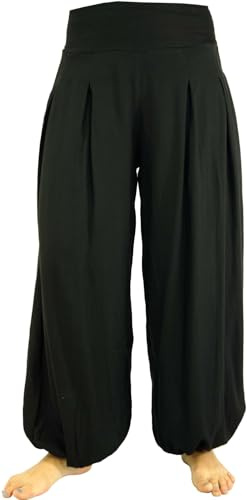 Guru-Boutique, Pantalon de Harem, Pantalon de Boue, Pantalon de Harem, Noir, Synthétique, Size:S / M (40), Pantalon de Harem Pantalon Sarouel