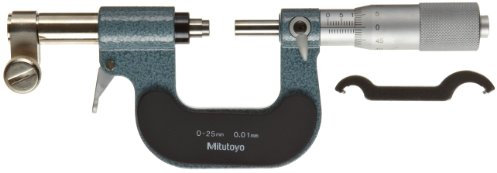 Mitutoyo 107-201 Bügelmessschraube in Sonderausführungen, 0-25 mm