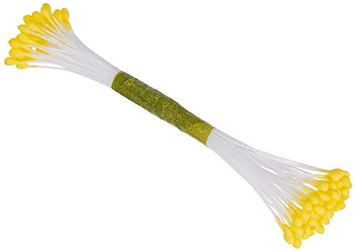 PME Stamens for Sugar Flowers Medium Plain Lemon Yellow (Pack of 50)