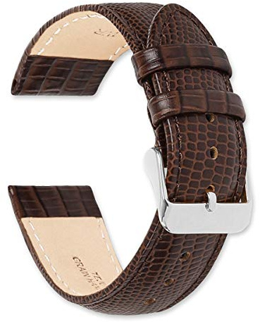 deBeer Teju Lizard Grain Watch Strap - Brown 19mm Watch band