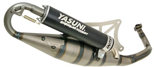 Auspuffanlage Yasuni Scooter R für Piaggio, Aluminium-Endschalldämpfer (schwarz), mit ABE/E-Gutachten