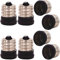 ZDCDJ Lot de 8 adaptateurs E17 vers E14 pour culot de lampe E17 vers E14 - Adaptateur de culot de lampe E17 vers E14 pour ampoules à incandescence, LED, halogènes à économie d'énergie