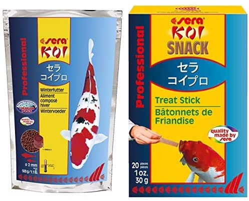 sera Bundle Koifutter - KOI Professional Winterfutter 500 g mit Koi Snack