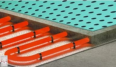 Sous-couche isolante pour dalles de sol Sous-couche pour revêtement de sol de protection Aptitude au chauffage par le sol Isolation aux bruits d'impact (45 m² = 90 pièces)